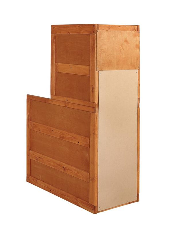 Wrangle Hill 4-drawer Stairway Chest Washed Amber - 460098