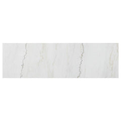 Sherry 3-drawer Marble Top Dining Sideboard Server White and Rustic Espresso - 115515