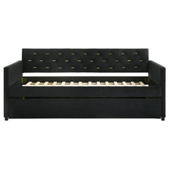 Kendall Upholstered Twin Daybed with Trundle Black - 300826
