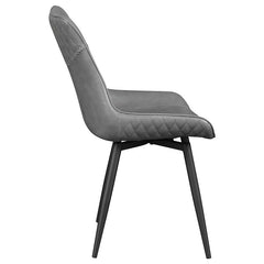 Brassie Upholstered Side Chairs Grey (Set of 2) - 110272