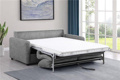 Rylie Upholstered Sofa Sleeper with Queen Mattress Grey - 360029