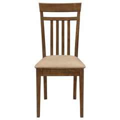 Robles 5-piece Dining Set Chestnut and Tan - 150430