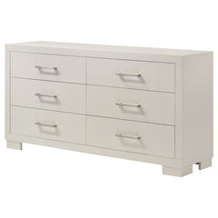 Jessica 6-drawer Dresser Cream White - 202993