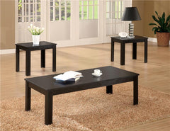 Elias 3-piece Engineered Wood Coffee Table Set Black - 700225