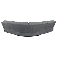 Bahrain 6-piece Modular Power Reclining Sectional Charcoal - 609540P