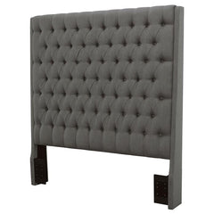 Camille Upholstered Eastern King Panel Headboard Grey - 300621KEB1