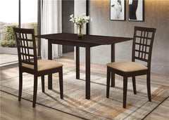 Kelso Lattice Back Dining Chairs Cappuccino (Set of 2) - 190822