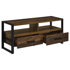 James 2-drawer Engineered Wood 48" TV Stand Dark Pine - 704281