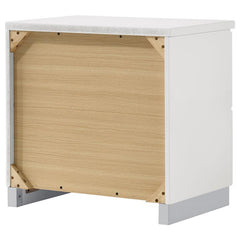 Felicity 2-drawer Nightstand Glossy White - 203502
