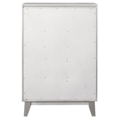 Leighton 5-drawer Bedroom Chest Metallic Mercury - 204925