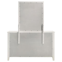 Selena 6-drawer Dresser with Mirror Cream White - 400233M