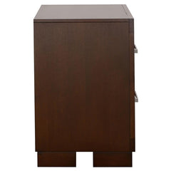 Jessica 2-drawer Nightstand Cappuccino - 200712