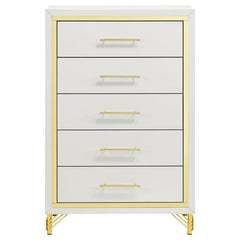 Lucia 5-drawer Bedroom Chest White - 224735