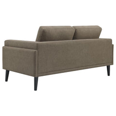 Rilynn 2-piece Upholstered Track Arm Sofa Set Brown - 509521-S2