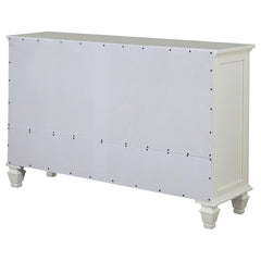 Sandy Beach 11-drawer Rectangular Dresser Cream White - 201303
