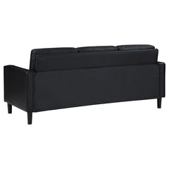 Ruth Upholstered Track Arm Sofa Black - 508361