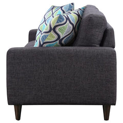 Watsonville Upholstered Track Arm Tufted Sofa Grey - 552001