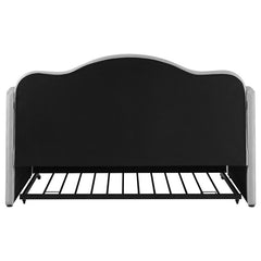 Elmore Upholstered Twin Daybed with Trundle Light Grey - 300629