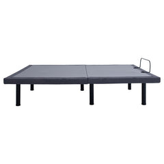Negan Eastern King Adjustable Bed Base Grey and Black - 350132KE