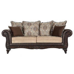 Elmbrook 3-piece Upholstered Rolled Arm Sofa Set Brown - 508571-S3