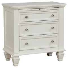Sandy Beach 5-piece Eastern King Bedroom Set Cream White - 201301KE-S5