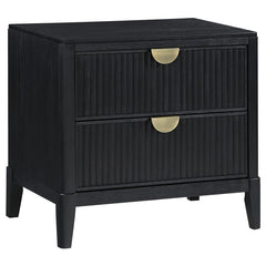 Brookmead 2-drawer Nightstand Black - 224712