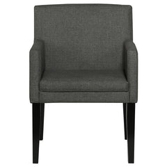 Catherine 5-piece Double Pedestal Dining Table Set Charcoal Grey and Black - 106251-S5