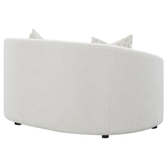 Rainn Boucle Upholstered Sloped Arm Loveseat Latte - 509172