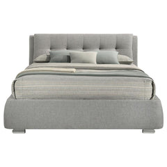 Fenbrook Upholstered Queen Storage Panel Bed Grey - 300523Q