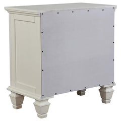 Sandy Beach 4-piece Eastern King Bedroom Set Cream White - 201301KE-S4