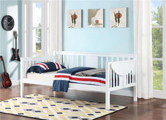 Bethany Wood Twin Daybed with Drop-down Tables White - 300837