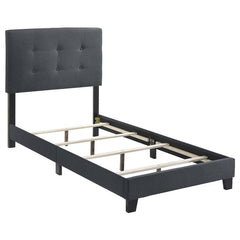 Mapes Upholstered Twin Panel Bed Grey - 305747T