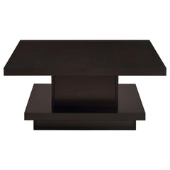 Reston Square Engineered Wood Coffee Table Cappuccino - 705168