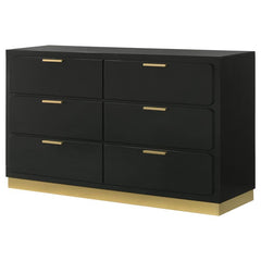 Caraway 6-drawer Dresser Black - 224783
