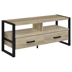 James 2-drawer Engineered Wood 48" TV Stand Distressed Pine - 704271