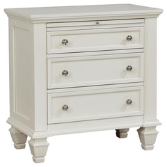 Sandy Beach 4-piece Eastern King Bedroom Set Cream White - 201309KE-S4