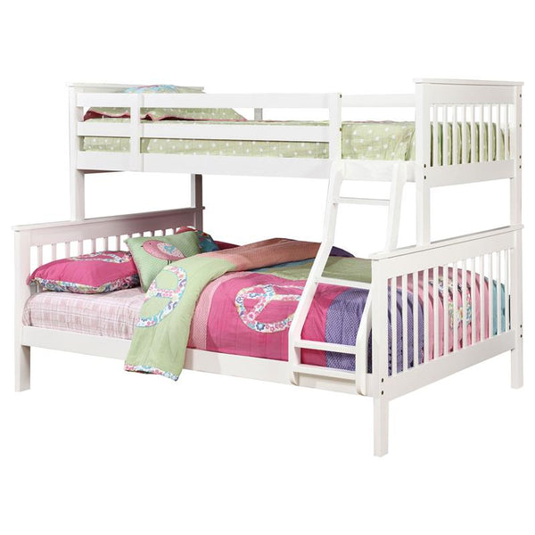Chapman Wood Twin Over Full Bunk Bed White - 460260