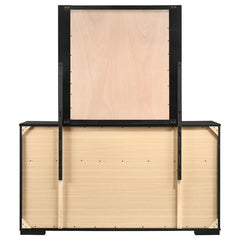 Blacktoft 6-drawer Dresser with Mirror Black - 207103M