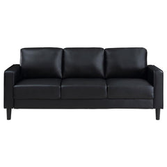 Ruth Upholstered Track Arm Sofa Black - 508361