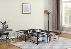 Mabel Metal Eastern King Mattress Support Platform Bed Black - 305957KE