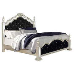 Heidi 5-piece Eastern King Bedroom Set Metallic Platinum - 222731KE-S5
