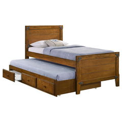 Granger Wood Twin Storage Captains Bed Rustic Honey - 461371T