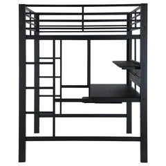 Avalon Full Workstation Loft Bed Black - 460023