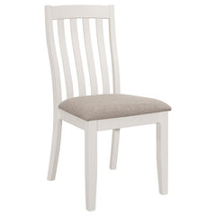 Nogales Vertical Slat Back Dining Side Chair Off White (Set of 2) - 122302