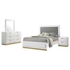 Caraway 4-piece Queen Bedroom Set White - 224771Q-S4