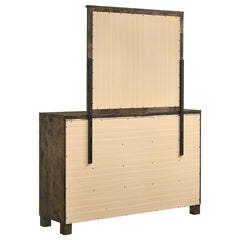 Woodmont 8-drawer Dresser with Mirror Rustic Golden Brown - 222633M