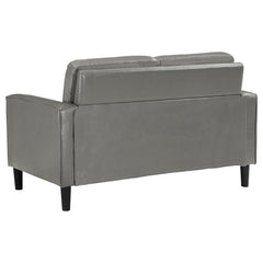 Ruth Upholstered Track Arm Loveseat Grey - 508366