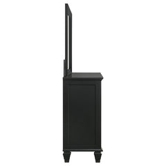 Sandy Beach 11-drawer Dresser with Mirror Black - 201323M