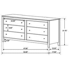 Selena 5-piece Full Bedroom Set Cream White - 400231F-S5