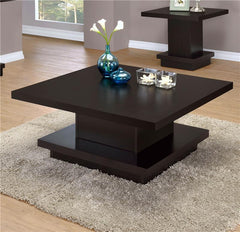 Reston Square Engineered Wood Coffee Table Cappuccino - 705168